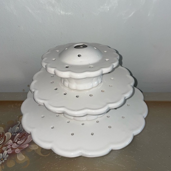 Vintage Ceramic Tiered Tulipiere Flower Holder - Picture 3 of 8
